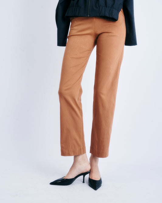 Camel Tailored Trousers Rose