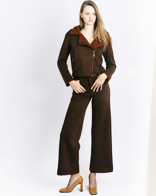 Brown Wide Leg Pants Gabriela