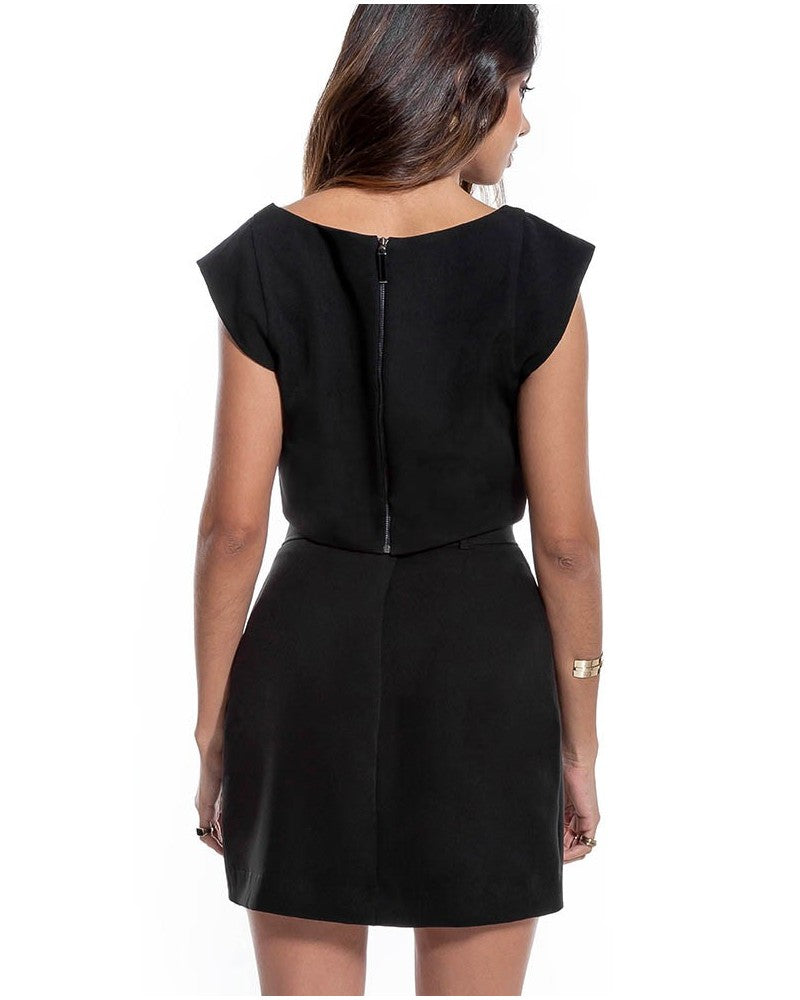 Mini Saia E Blusa Preta Lilian