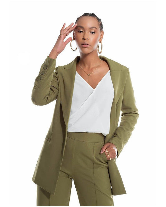 Olive Green Blazer Camille